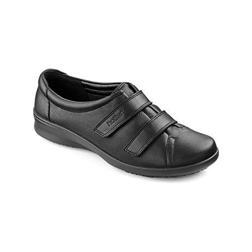 Hotter Leap Extra Extra Extra Wide - Black Womens Shoes 4.5 UK