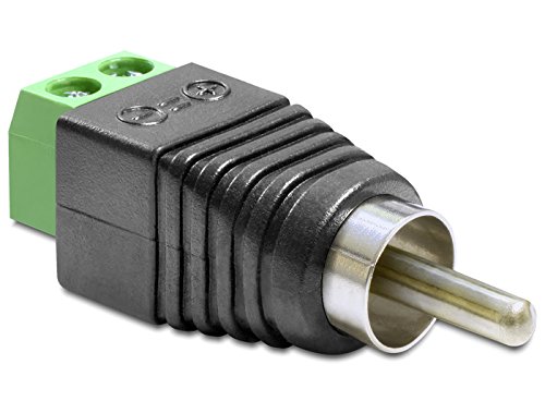 Adapter Delock Terminalblock 2Pin -> Cinch Stecker (10er Pack)