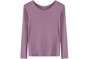 DEBAIJIA Maglia Termica a Maniche Lunghe da Donna Caldo Autunno Inverno Baselayer Top in Cotone Morbido e Leggero