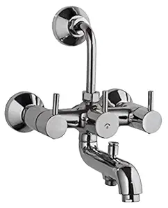 Drizzle Flora 3in1 Wall Mixer Brass Chrome