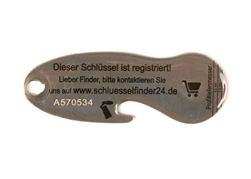 Einkaufswagenchip schwarz Edelstahl /3 Stück - 6