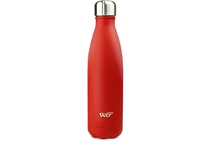 WD Lifestyle- Bottiglia Termica Acciaio Inox 500 ml - 24 Ore Freddo - 12 Ore Caldo