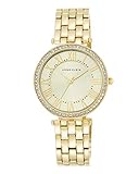 Anne Klein Damenuhr Analog Quarz mit Metallarmband AK/N2230CHGB in der Farbkombination Champagner/Gold