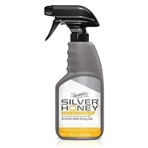 Silver Honey Rapid Wound Repair with Manuka Honey and MicroSilver, Powerful Natural Fast-Acting Equine Wound Care, Veterinarian Tested Animal Wound Care