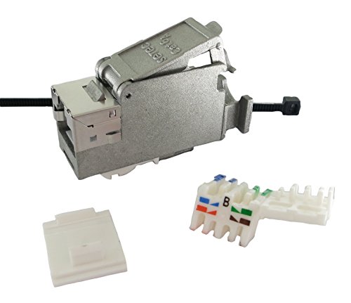 Preisvergleich Produktbild Setec XAKJ Keystone Jack geschirmt Cat6A, 5 Stück, 501414A