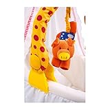 Spielbogen „Fliegende Tiere“ für den Kinderwagen oder -bett, farbenfrohes Mobile für lachende Kinderaugen, fördert den Hör- und Tastsinn und regt zu Bewegung an - 3