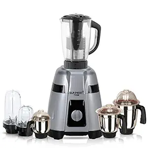 Sunmeet 750 watts Mixer Grinder (3 Steel Jar, 1 Juicer Jar, 2 Bullet Jar). Make in India (ISI Certified) 100% Copper