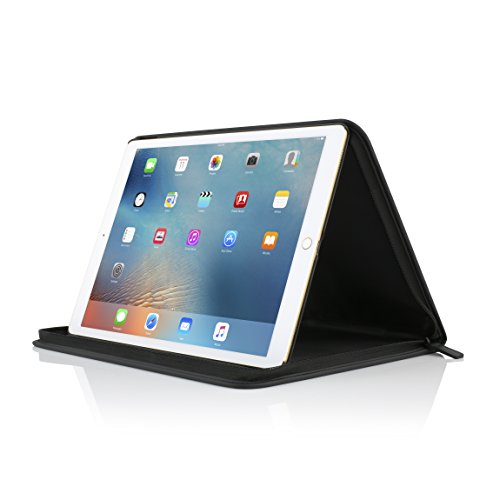 Incipio Hilson Zipper Folio Schutzhülle für Apple 12,9″ iPad Pro [Viele Fächer | Stylus-Halter | Reißverschluss | Standfunktion | Apple Keyboard kompatibel | Nylon] – IPD-288-BLK - 4