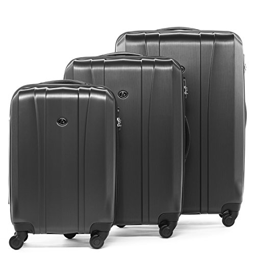 FERGÉ® Set 3 valises Voyage Rigide léger Dijon Ensemble de Bagages Trois pc 4 Roues Trolley 4 rou FERGÉ® Set 3 valises Voyage Rigide léger Dijon Ensemble de Bagages Trois pc 4 Roues Trolley 4 rou