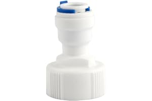 SEIWEI 1 Stück Wasserfilter-Schnellkupplungen, 3/4" Innengewinde-3/8" Schlauch Geeignet für Alle Wasserfilter, Umkehrosmose-Wassersysteme