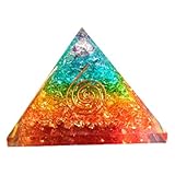 7 Chakra Pyramid Crystal Gifts Orgone Sbb Coil Quartz Crystal Stones Healing Reiki For Positive Energy Orgonite Pyramid Home Gifts 65-75mm