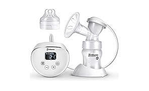 Tiralatte Elettrico Pompe per l'allattamento al Seno con Display LCD Touchscreen Massaggio Modalit&agrave; Doppia Design Antiriflusso BPA Gratuito Pompa di Aspirazione