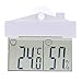 Price comparison product image Digital Window Thermometer Hydrometer Indoor Outdoor Weather Station LCD Digital Temperature Wet Humidity Meter Suction Cup