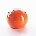 Moolecole Fashion Creative Spherical Orange Plastic Trash Bin Table Office Desk Mini Dustbin Trash Can