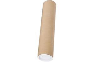 predolo Tubes d'expédition multifonctions avec bouchons Tube Colis Tubes postaux en carton Tubes d'emballage pour peintures Emballage Conteneur de stockage, 70CM