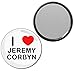 I love Jeremy Corbyn - 77mm Round Compact Mirror