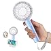 Produktbild Mini USB Leise Handventilator, USB Ventilator Tragbarer Tischventilator mit Handy Ständer, Led Licht und Spiegel Wiederaufladbar Ventilator 3 Stufen für Indoor und Outdoor Aktivitäten ( Blau )
