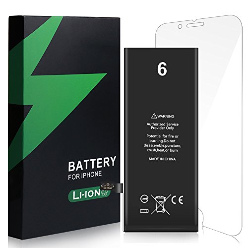 Preisvergleich Produktbild Batteriol ErsatzAkku für IPhone 6 Batterie, Enthalten 2pack Displayschutz, Ersatz Repair Tool Kits und Anweisungen