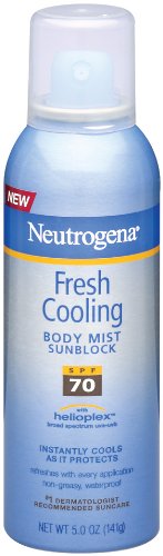 Neutrogena Fresh Cooling Body Mist Sunblock Spf 70 5 Ounces (Pack Of 2)