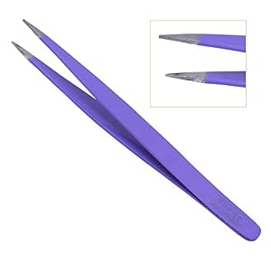 Professional Eyebrow tweezer Pointed plucker hair remover Tweezerette (ORANGE) - Image 7