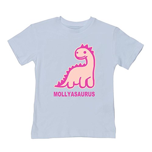 Personalised Dinosaur baby girls and toddler t-shirt- Your name asaurus