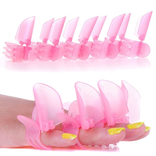 10 X PROTECTOR CLIPS FOR NAIL POLISH VARNISH NAIL ART WHILE DRYING