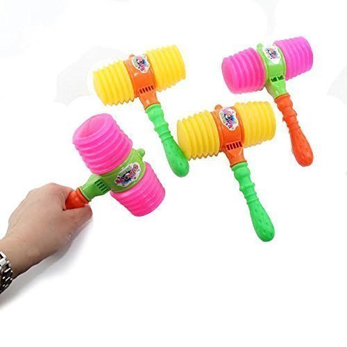 Dazzling Toys Super Toy Squeaky Hammer- Pack of 4 (D343/4)