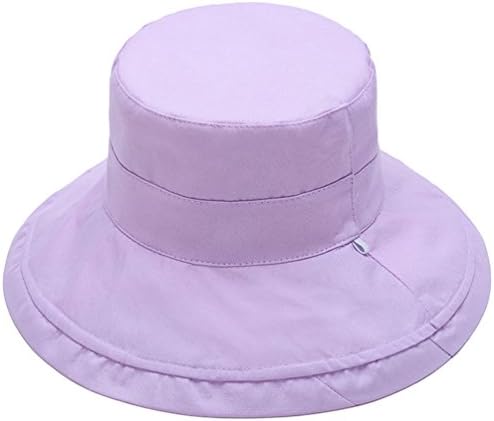 Yiiquan Ladies Summer Sun Hats Casual Comfortable Sun Protection Lightweight &amp; Foldable Outdoor Trip (Light Purple, One Size)