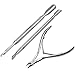 chinkyboo Caltrad 3 Stainless Steel Nail Cuticle Spoon Pusher Remover Cutter Nipper Clipper