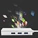 Produktbild 3 Port USB 3.0 Hub mit Gigabit Ethernet Konverter RJ45 Netzwerkadapter für PC (Farbe: Silber)