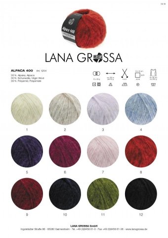 LANA GROSSA Alpaca 400, 6 – Purpur - 2
