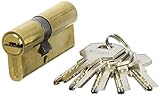 cilindro cerradura Latón dorado brillo Wurko 172329 Cilindro cerradura, 30 x 40 mm