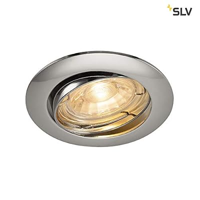 SLV Pika Plafonnier encastrable, aluminium, chrome