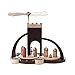 Produktbild Weihnachtspyramide 1-stöckige Moderne Weihnachtspyramide Christi Geburt für Teelichter - 33cm - Original Erzgebirge - Dregeno Seiffen