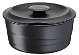 Tefal L8562504 Ingenio Flavour Mini Cocotte et Couvercle En Fonte d'Aluminium, Noir, 22 cm, Tous Feux Dont Induction