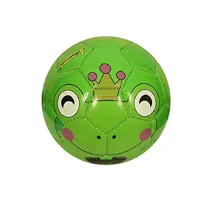 Chocozone Frog Print Synthetic Leather Football for Kids 3-6 Years Soccer Ball for Toddlers Toys for 3 Years Old ( Size 2)