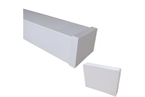 TOT ELECTRIC TAPPO DI CHIUSURA per canalina 2m per cavi elettrici 60x40 mm in plastica passacavi bianco coprifili a parete con copertura