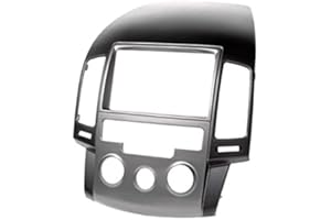 Carav 11-141 Adattatore Stereo Radio doppio Din per cruscotto con lettore DVD e attorniata Kit di montaggio per i-30 (FD) 2008-2011 (manuale di aria condizionata/ruota sinistra)