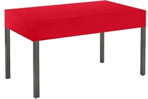 KAUFPIRAT Premium Funda Protectora Lona Rectangular impermeable 300x100x15 cm Funda para muebles de jardín Funda para mesa de jardín Funda protectora 900 D 500 gr ml 6000 mm impermeable Rojo