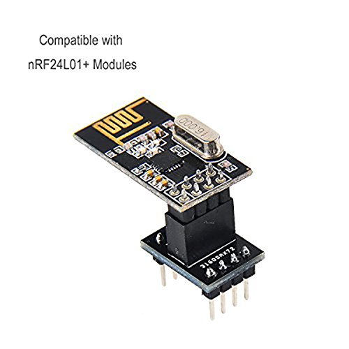 MakerHawk 5pcs nRF24L01+ and ESP8266 ESP-01 Breadboard Breakout Adapter Board Common to Both - 3