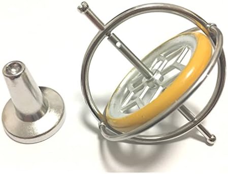 Magic metal gyroscope, excellent toy / tool to teach the principle of gyroscopic inertia for child and adult.