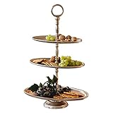 Anwendungsbereich: Indoor Loberon Etagere Dafne, Aluminium, H/B/T ca. 65/41 / 27 cm, antiksilber