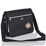 LCP Kids Baby Wickeltasche VIENNA mit Schulterriemen, Thermo Iso Flaschenwärmetasche und wasserdichter Wickelunterlage