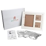 Handabdruck Baby Fußabdruck Bilderrahmen Baby Abdruck Geschenk für Neugeborene Andenken des Rahmen - 4