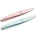 Precision Eyebrow Slant Tweezers | Perfectly Aligned Slanted Tip | Premium Quality | Remove Ingrown Hair | For Splinter, Tick and Glass Removal - Light Pink