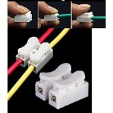 Mandallı Vidasız Sıra Buat Kablo Klemens Basmalı Tip 2 li 2 pin 10'li Paket