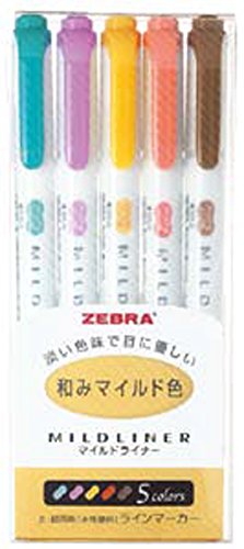 Zebra mild liner RC 5 color set WKT7-5C-RC (japan import)