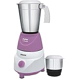 Inalsa Fusion 550-Watt Mixer Grinder with 2 Jar (White/Light Purple)