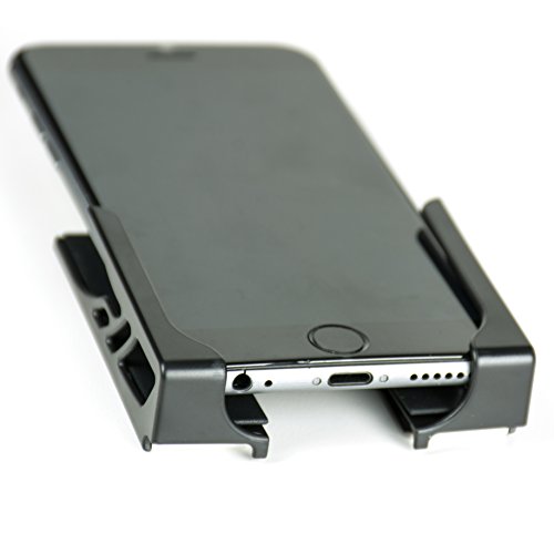 Supporto da parete Koala 2.0; Dock universale, che non procura danni, per Smartphone, Tablet, eReader, di Dockem; per iPad 1, 2, 3, 4, Air, Mini, iPad Pro, Samsung Galaxy Tab/Note, Microsoft Surface (Nero)