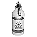 Produktbild getDigital 14007 Trinkflasche Dihydrogen Monoxide H2O mit Karabiner-Haken | Wiederbefüllbare Flasche aus Aluminium mit DHMO-Warnschild | Schwarz-Weiß, 350 ml
